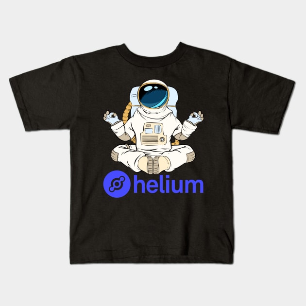 Helium  Crypto Cryptocurrency HNT  coin token Kids T-Shirt by JayD World